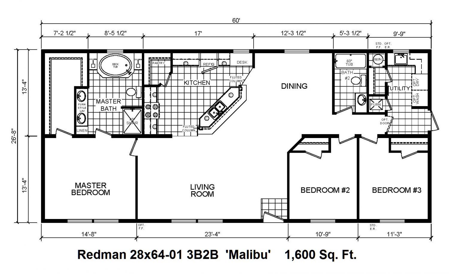 28X60 House Floor Plans Floorplans click